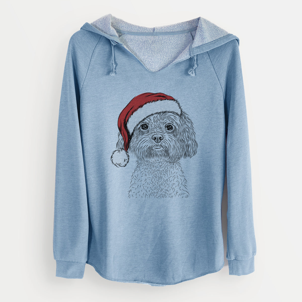 Santa Lane the Lhasa Apso - Cali Wave Hooded Sweatshirt