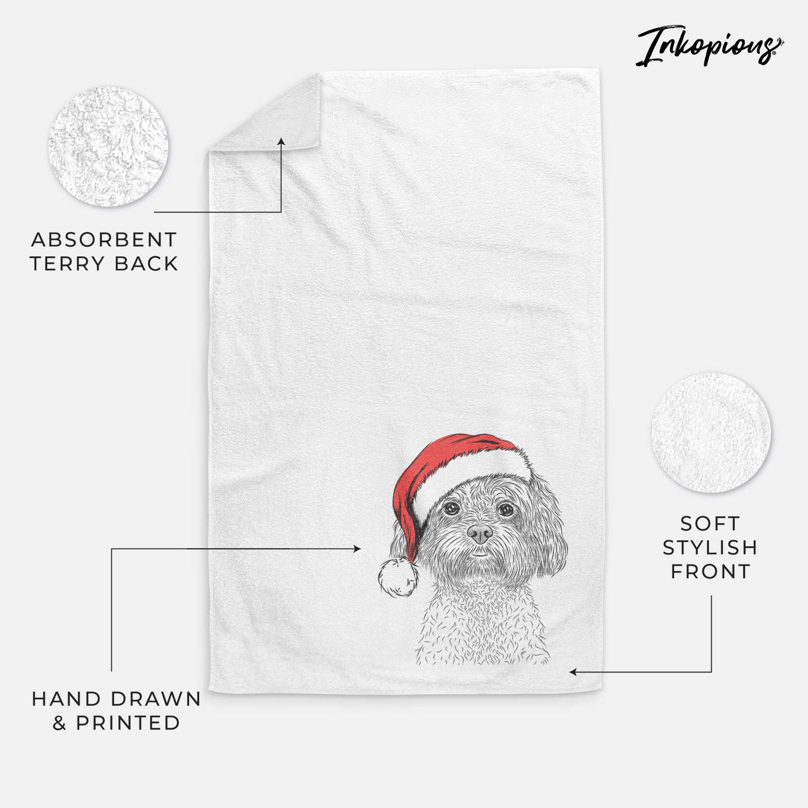 Lane the Lhasa Apso Decorative Hand Towel