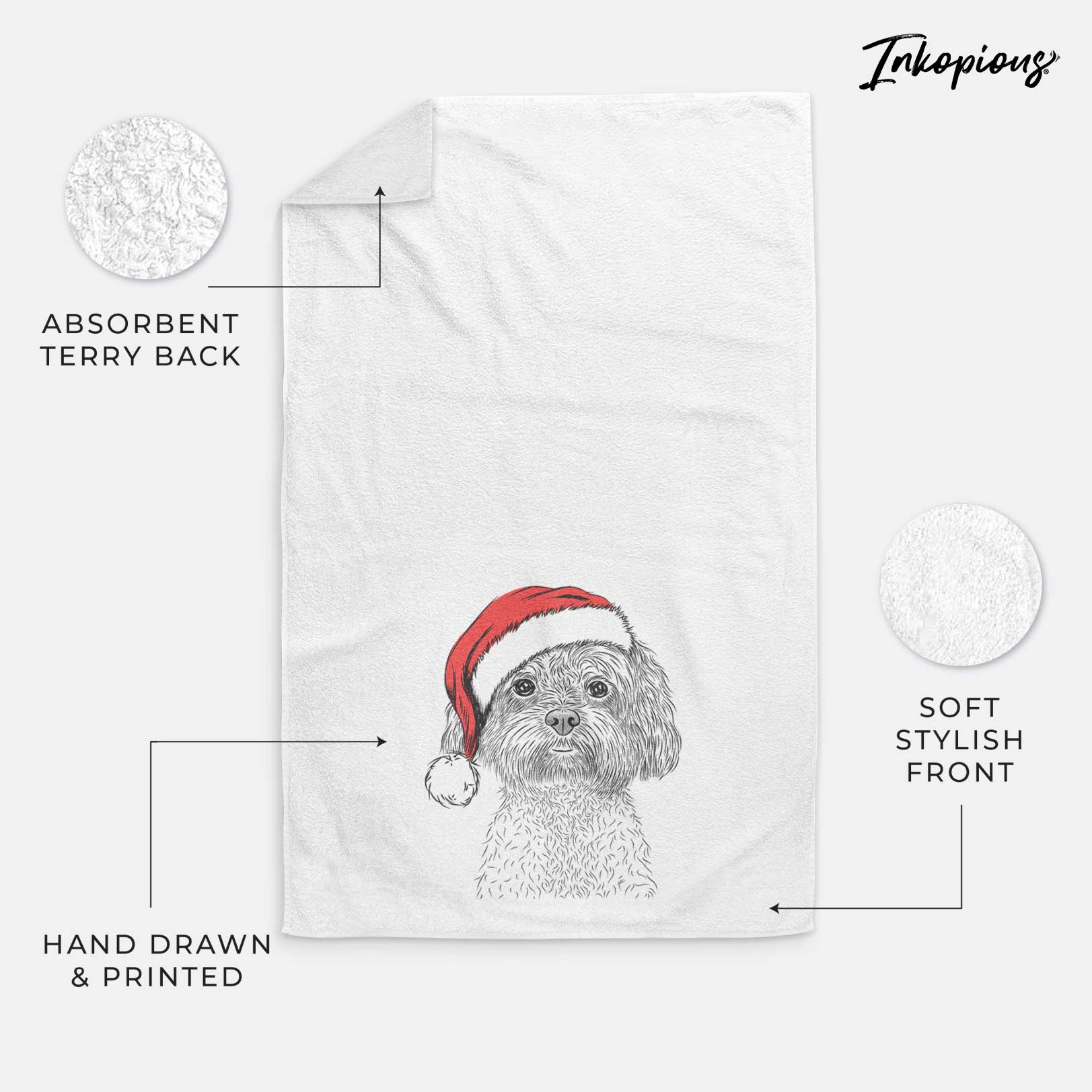 Lane the Lhasa Apso Decorative Hand Towel