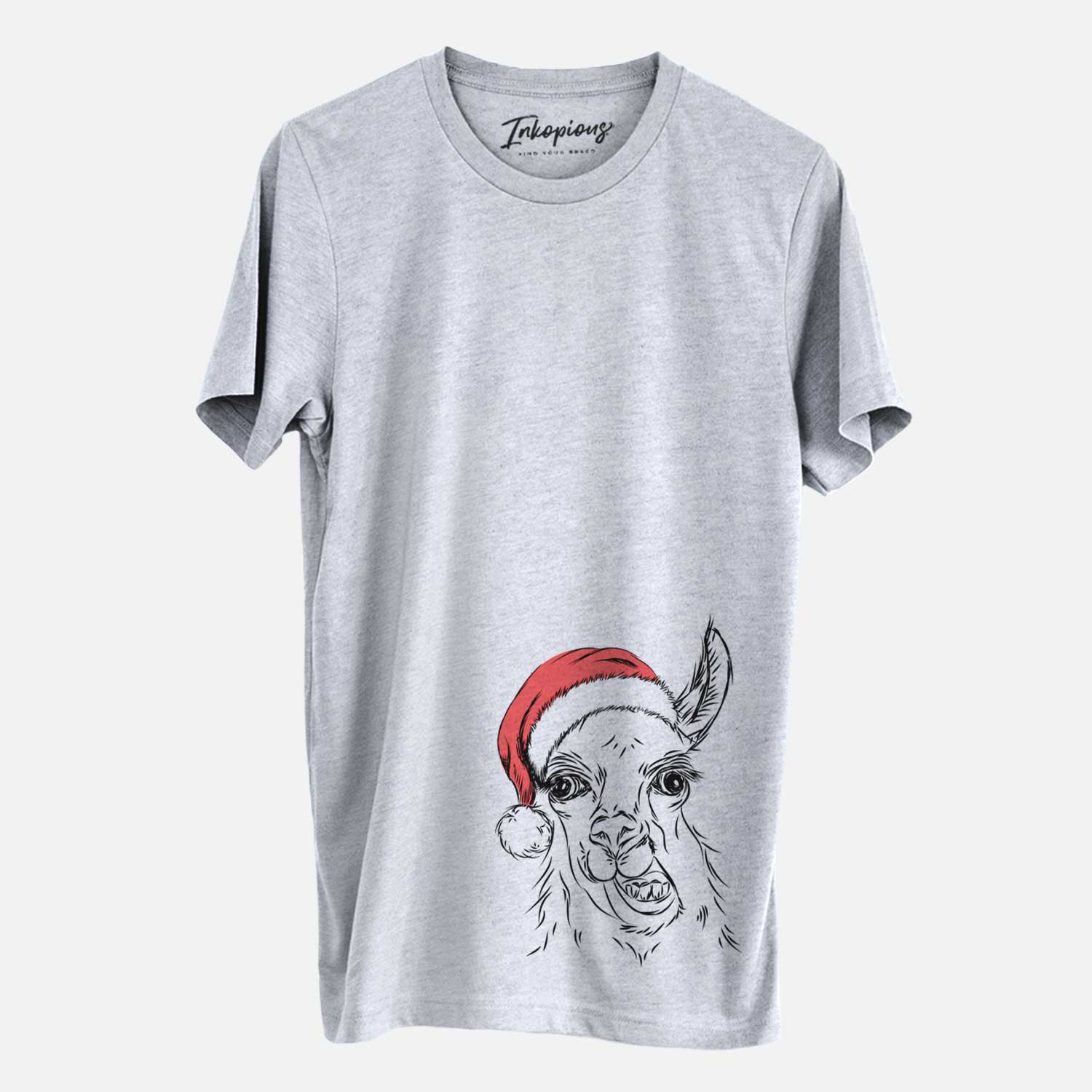 Santa Larry the Llama - Unisex Crewneck