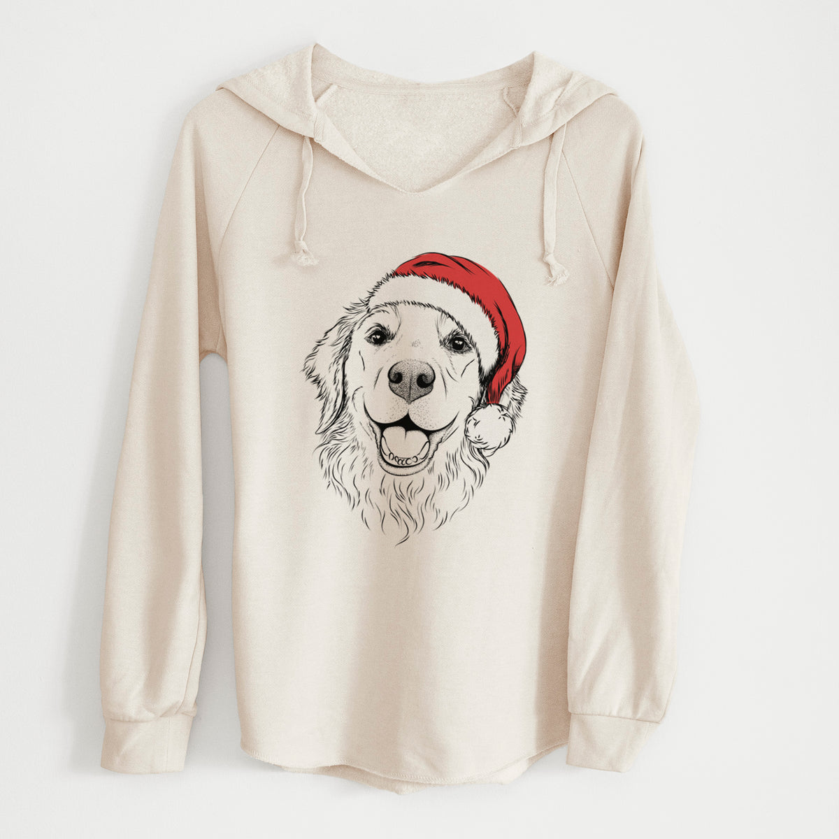Santa Legend the Golden Retriever - Cali Wave Hooded Sweatshirt