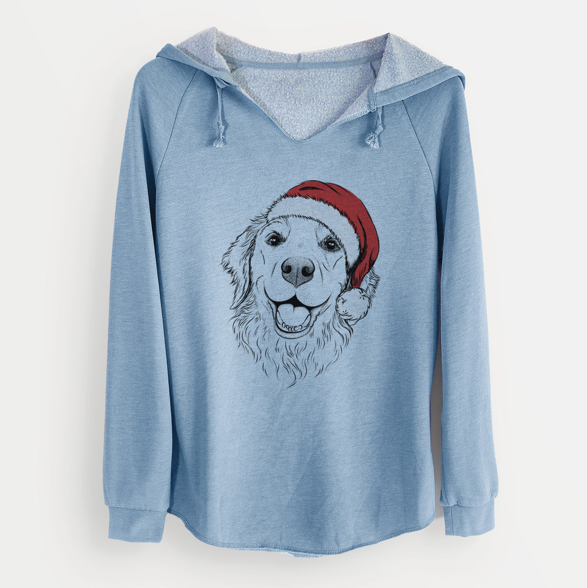 Santa Legend the Golden Retriever - Cali Wave Hooded Sweatshirt