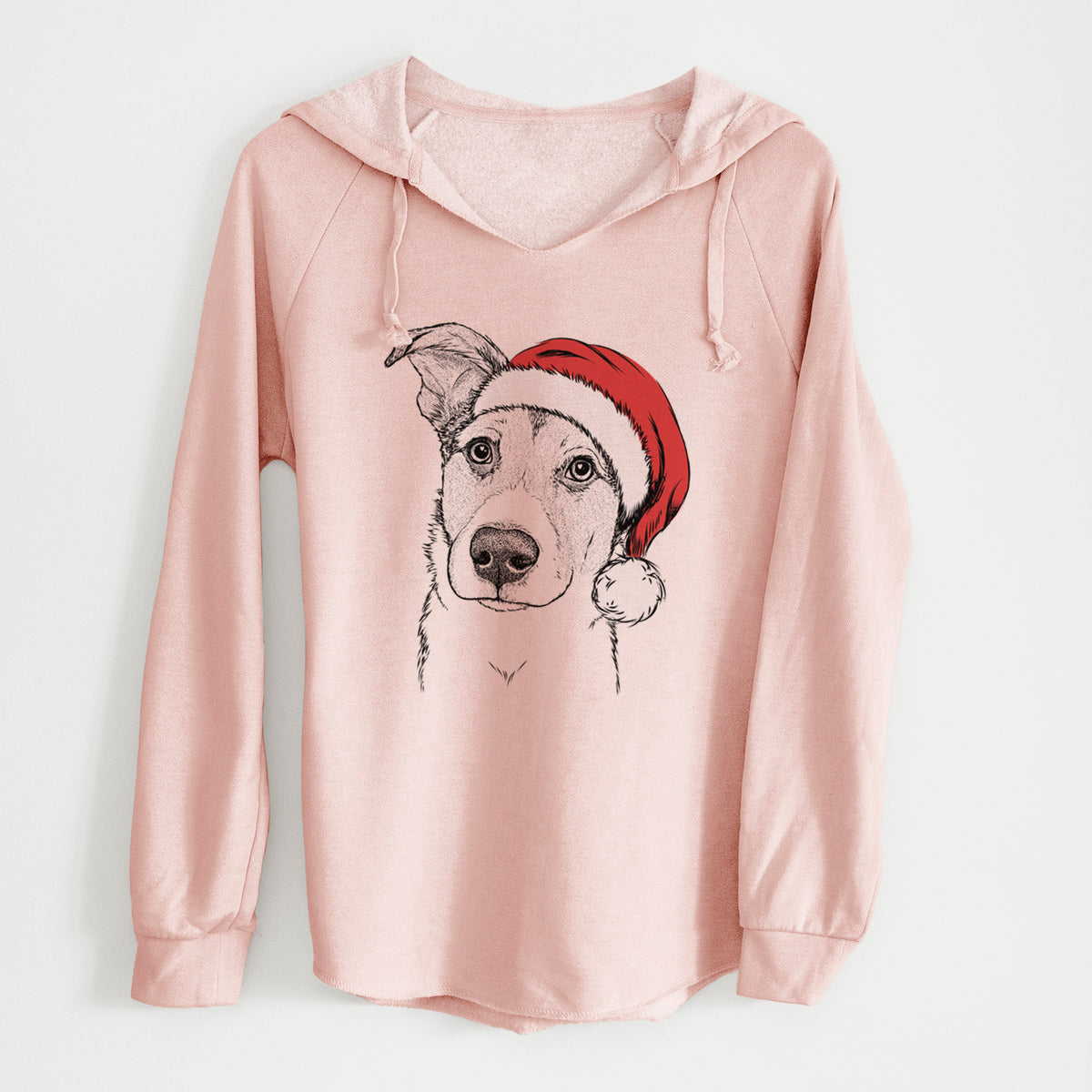 Santa Leia the Mixed Breed - Cali Wave Hooded Sweatshirt