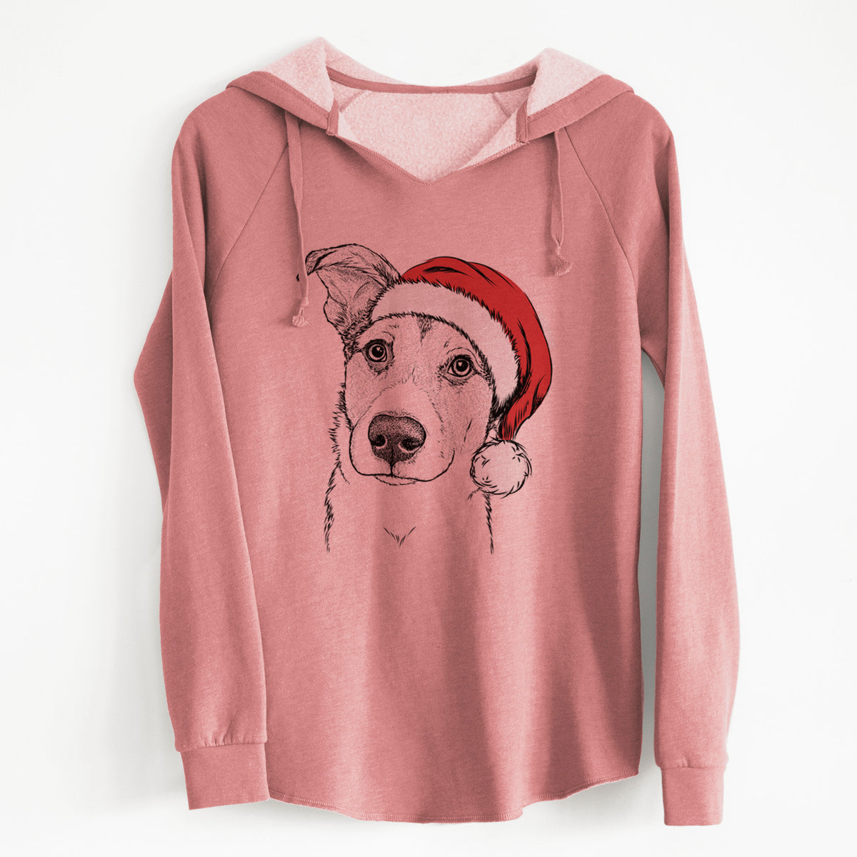 Santa Leia the Mixed Breed - Cali Wave Hooded Sweatshirt