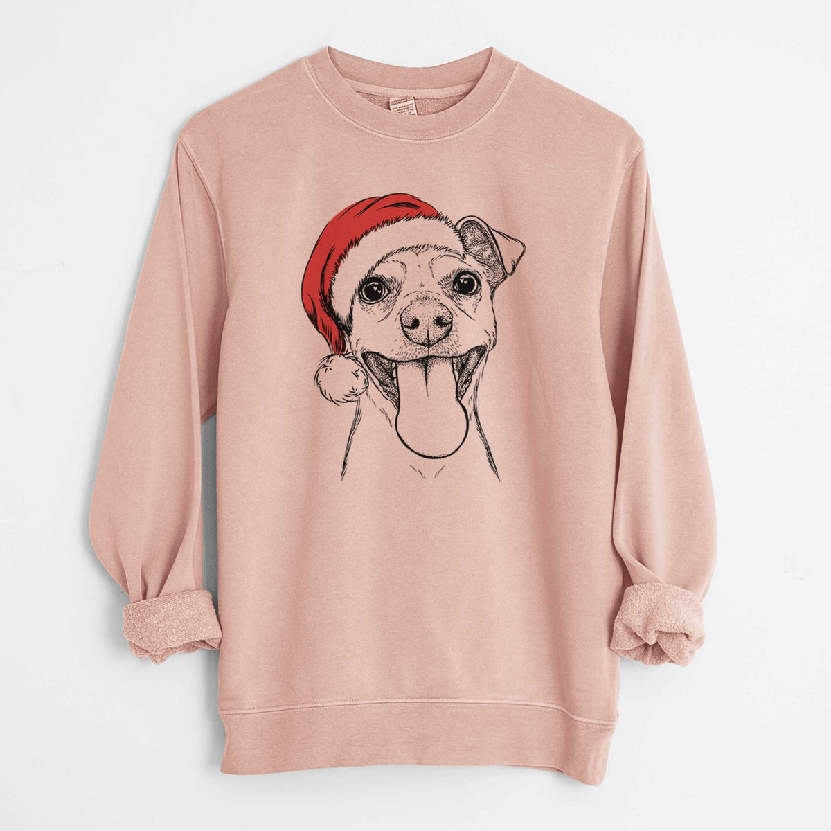 Santa Lemmie the Mixed Breed - Unisex Pigment Dyed Crew Sweatshirt