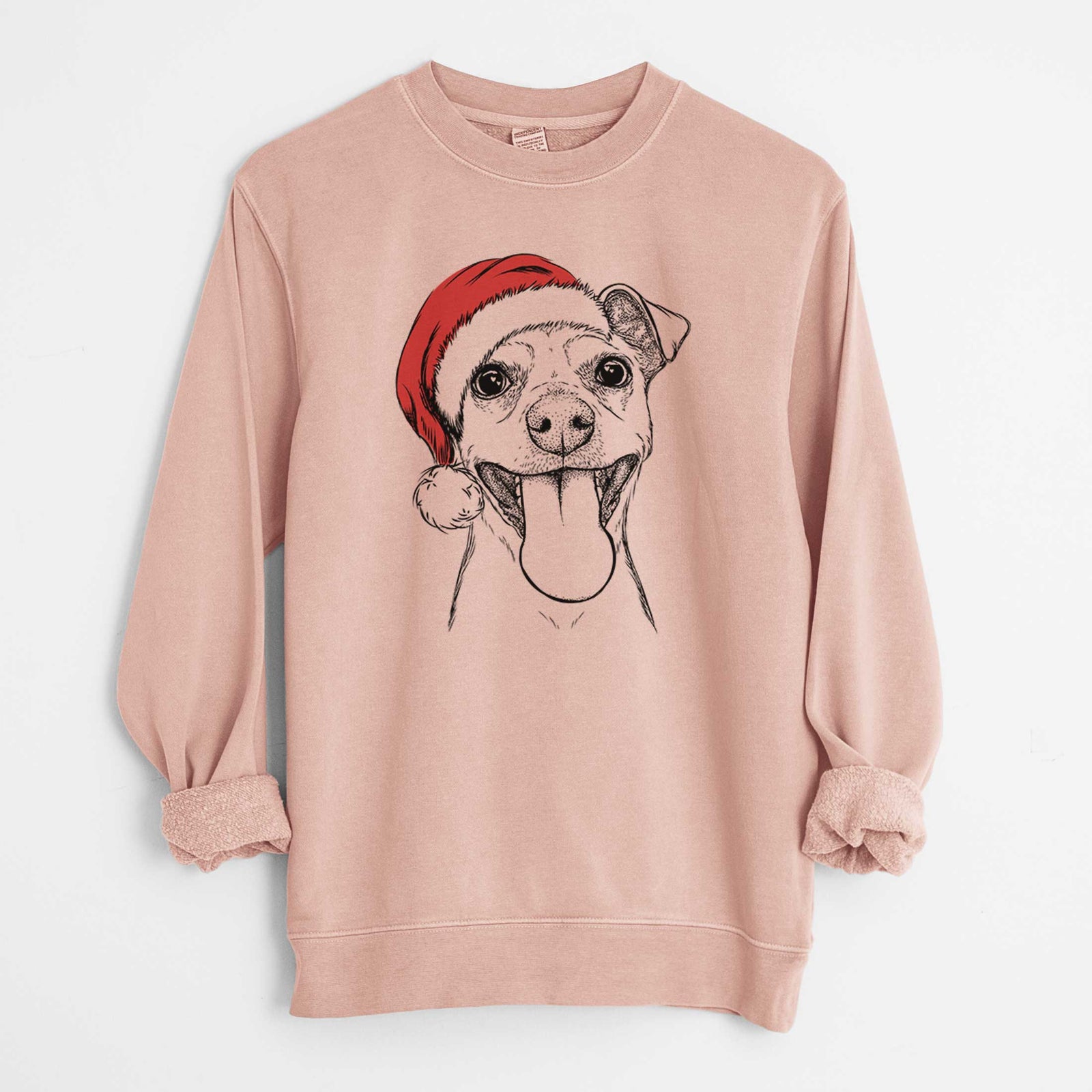 Santa Lemmie the Mixed Breed - Unisex Pigment Dyed Crew Sweatshirt