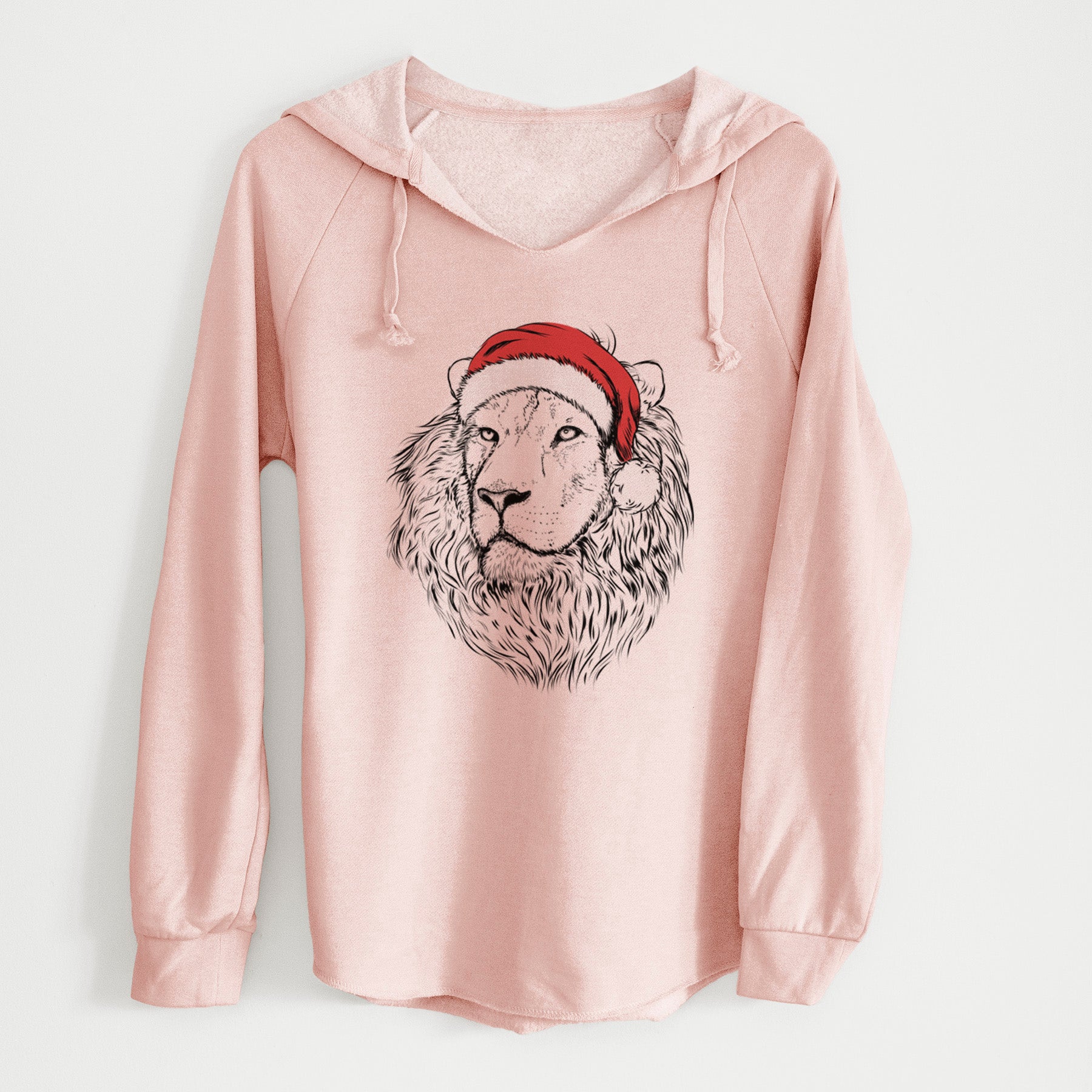 Santa Lenny the Lion - Cali Wave Hooded Sweatshirt