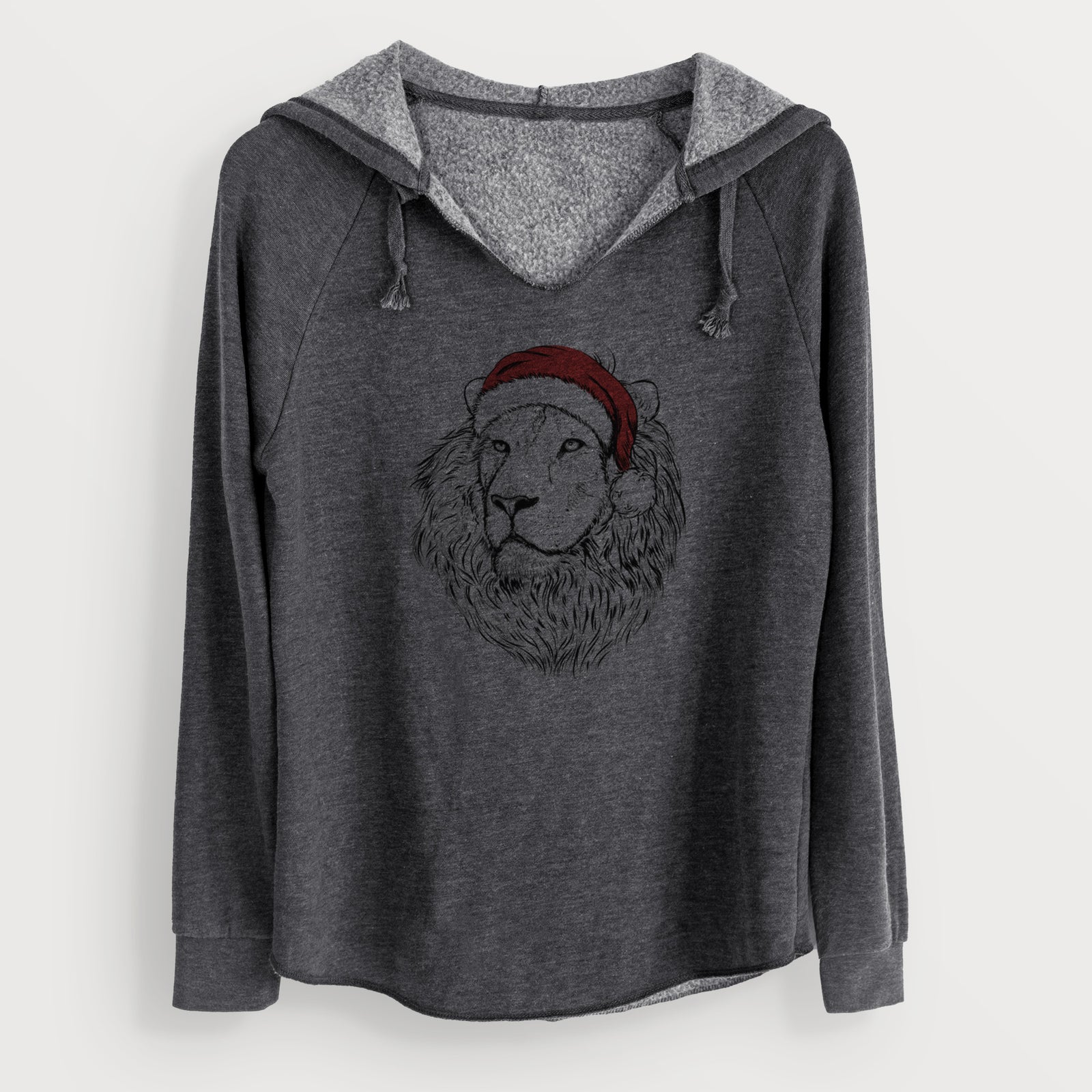 Santa Lenny the Lion - Cali Wave Hooded Sweatshirt