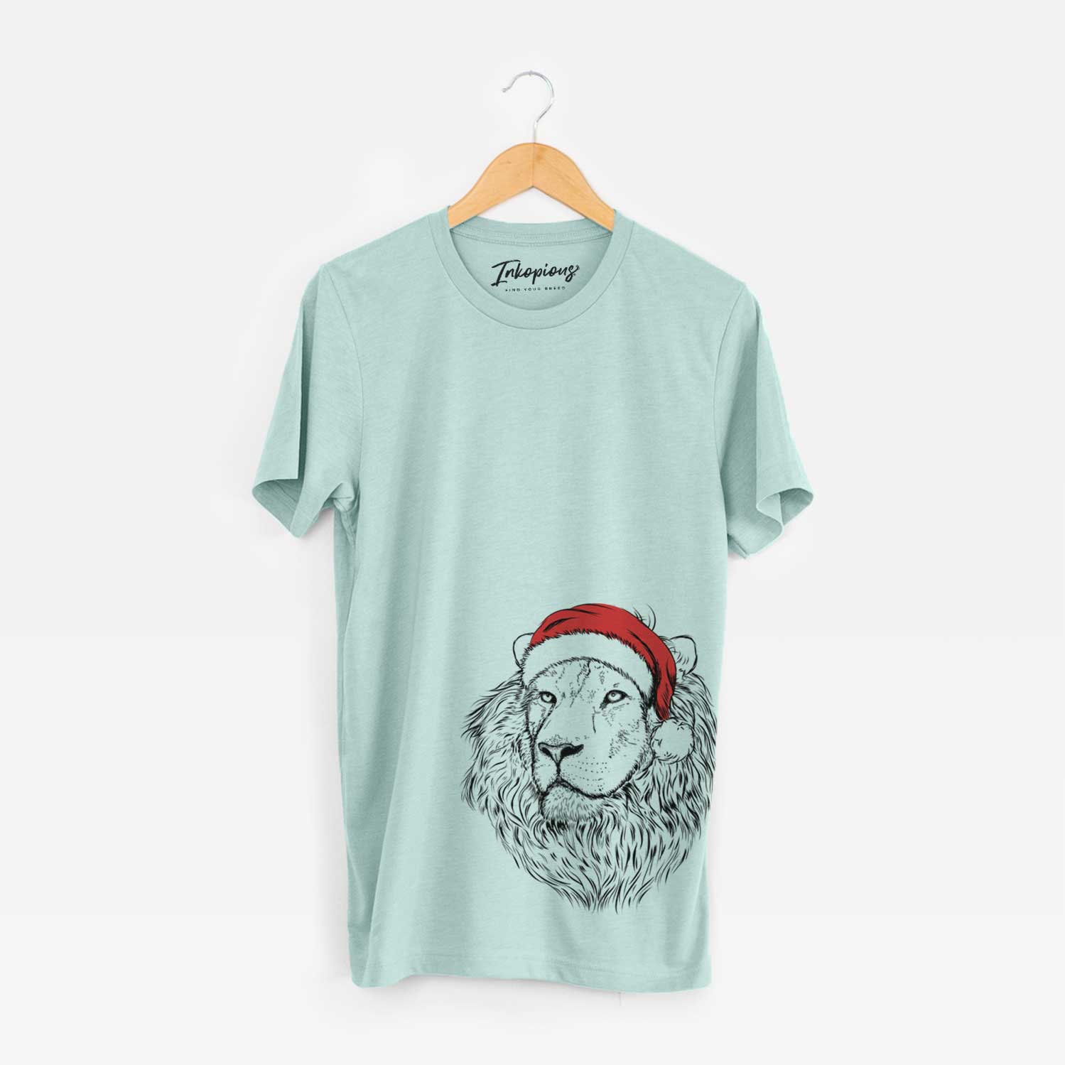 Santa Lenny the Lion - Unisex Crewneck