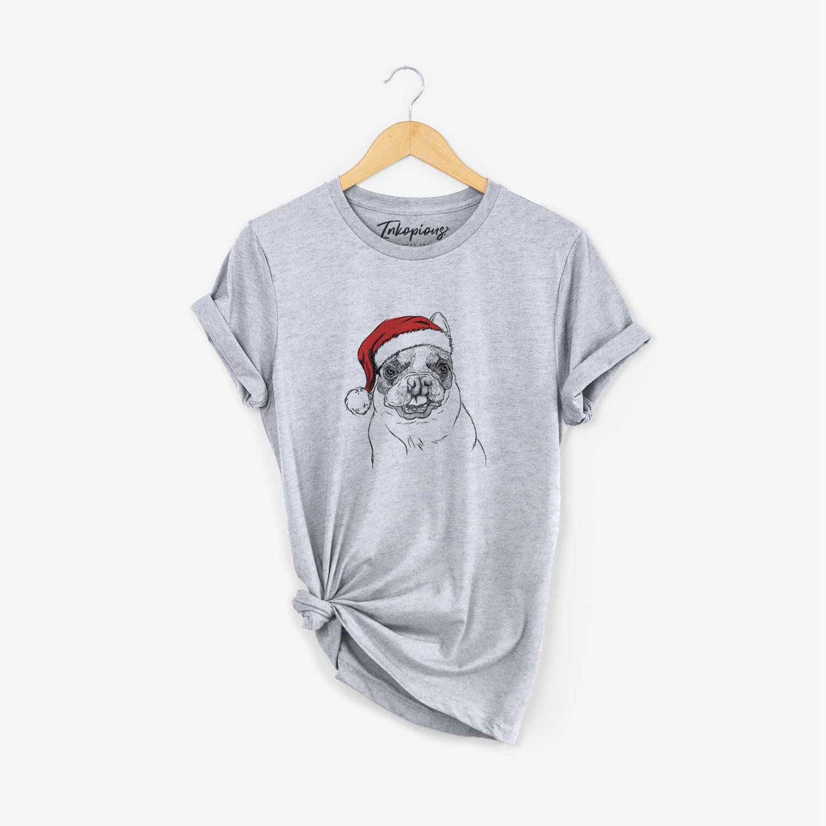 Santa Lentil the French Bulldog - Unisex Crewneck