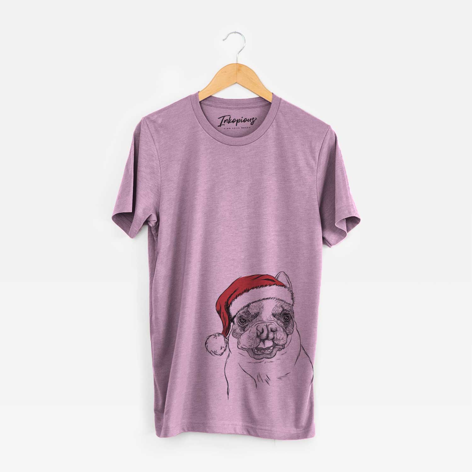 Santa Lentil the French Bulldog - Unisex Crewneck