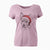 Santa Leo the Ibizan Hound Bull Mastiff Mix - Women's V-neck Shirt