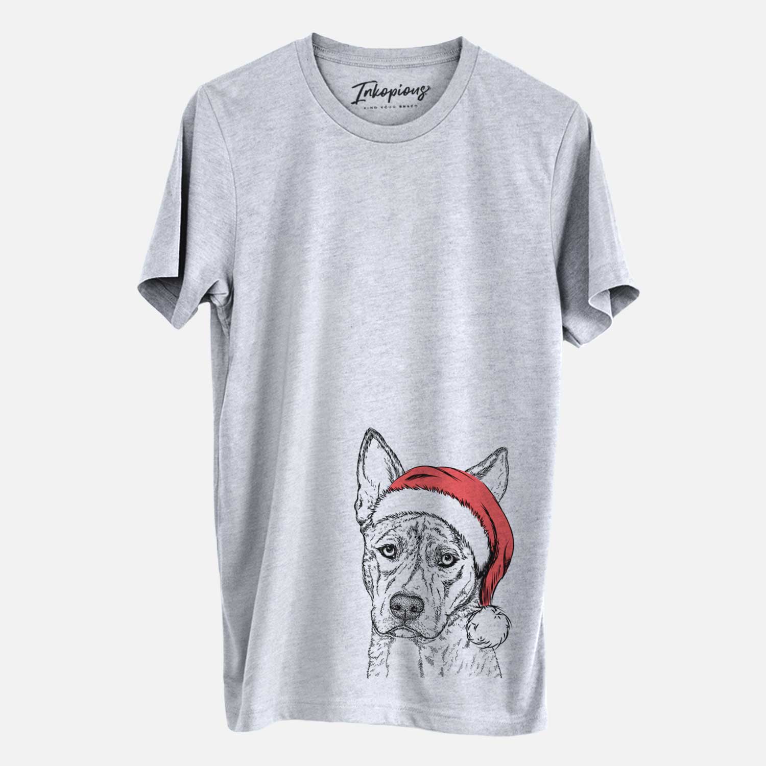 Santa Leo the Ibizan Hound Bull Mastiff Mix - Unisex Crewneck