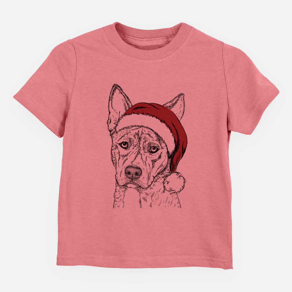 Santa Leo the Ibizan Hound Bull Mastiff Mix - Kids/Youth/Toddler Shirt