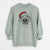 Santa Leroy the German Shorthaired Pointer - Unisex Pigment Dyed Crew Sweatshirt