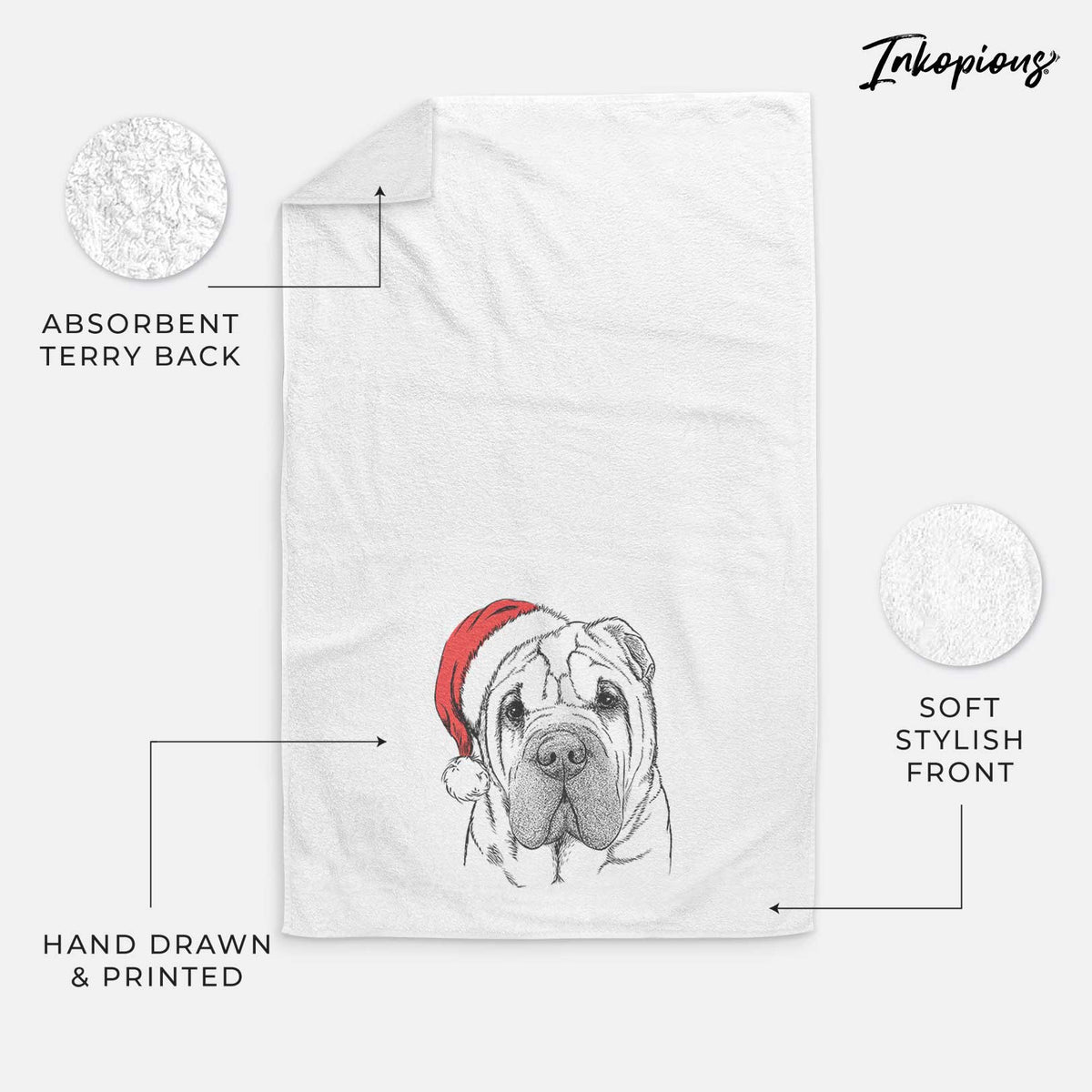 Lilly the Shar Pei Decorative Hand Towel