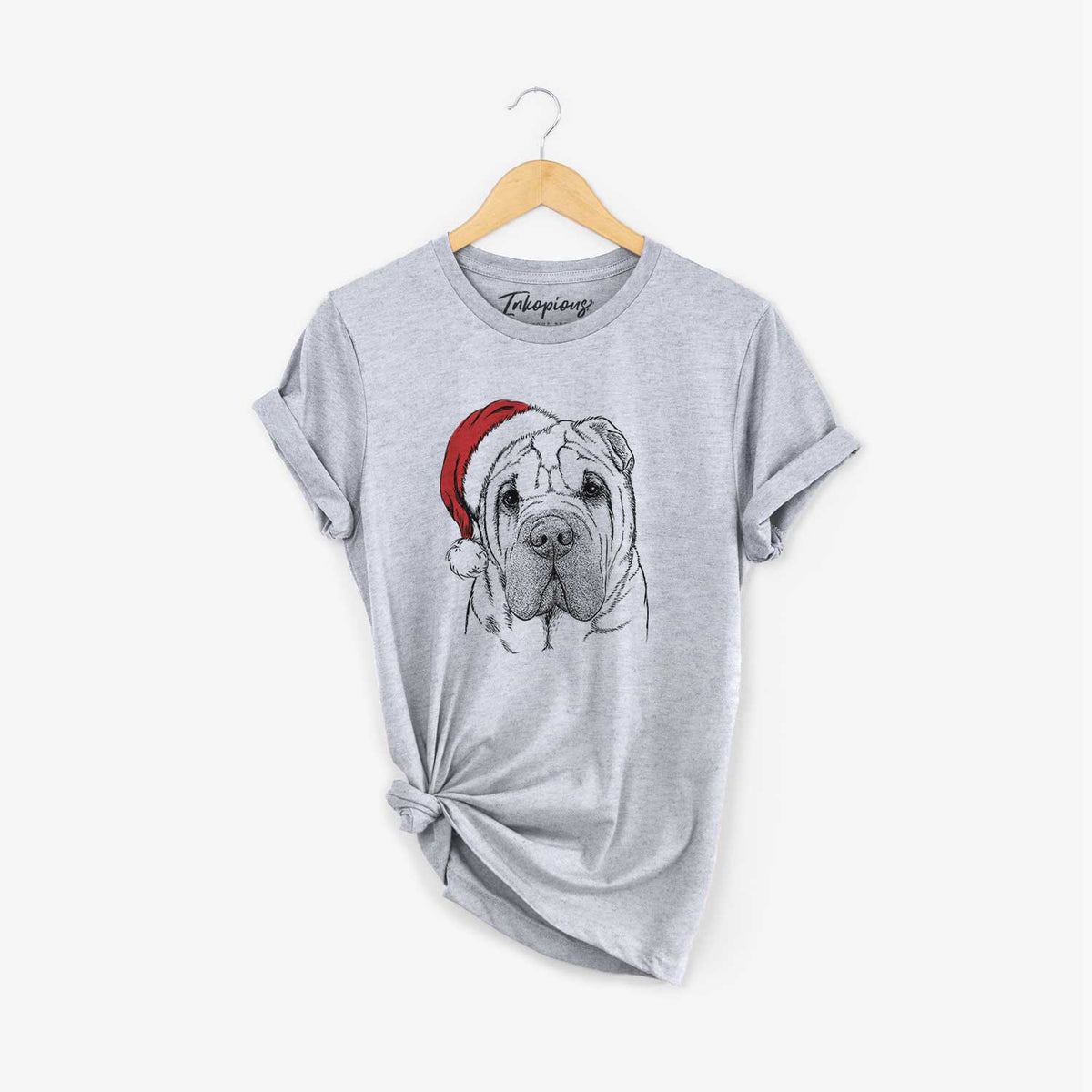 Santa Lilly the Shar Pei - Unisex Crewneck