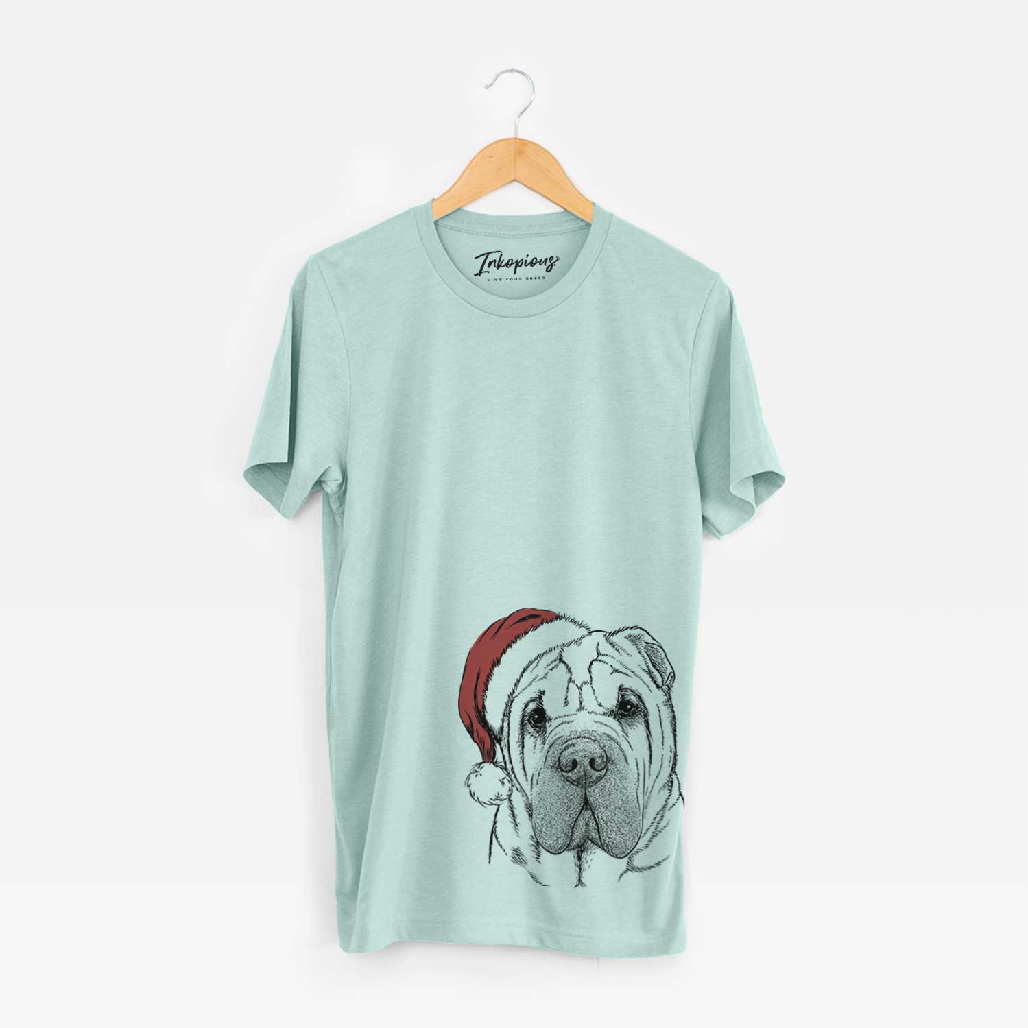 Santa Lilly the Shar Pei - Unisex Crewneck