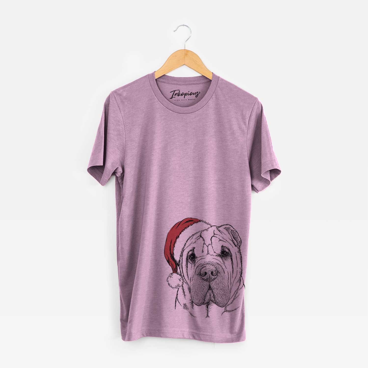 Santa Lilly the Shar Pei - Unisex Crewneck