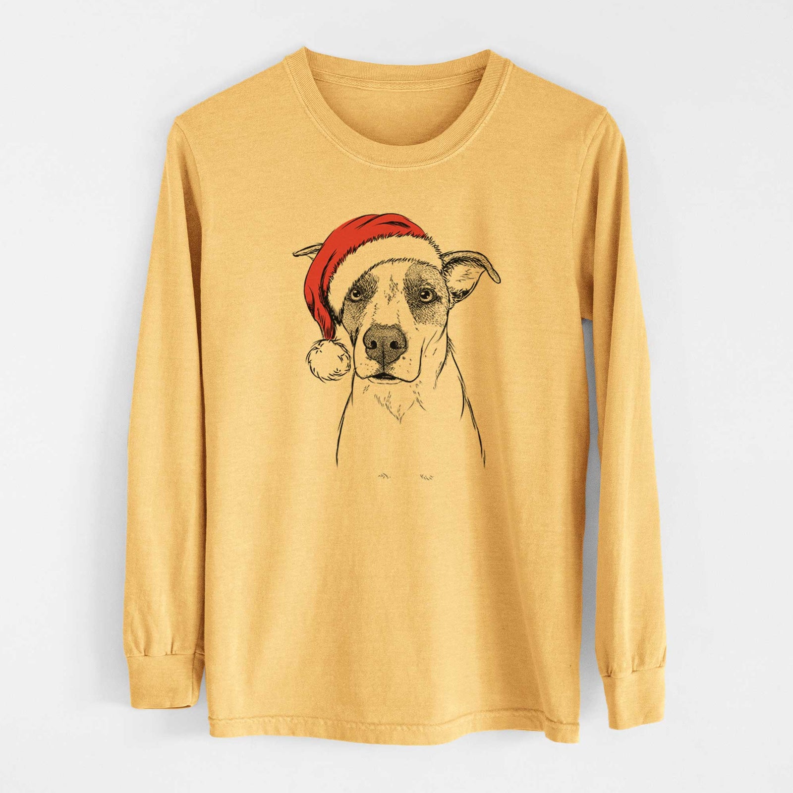 Santa Lily the Mixed Breed - Heavyweight 100% Cotton Long Sleeve