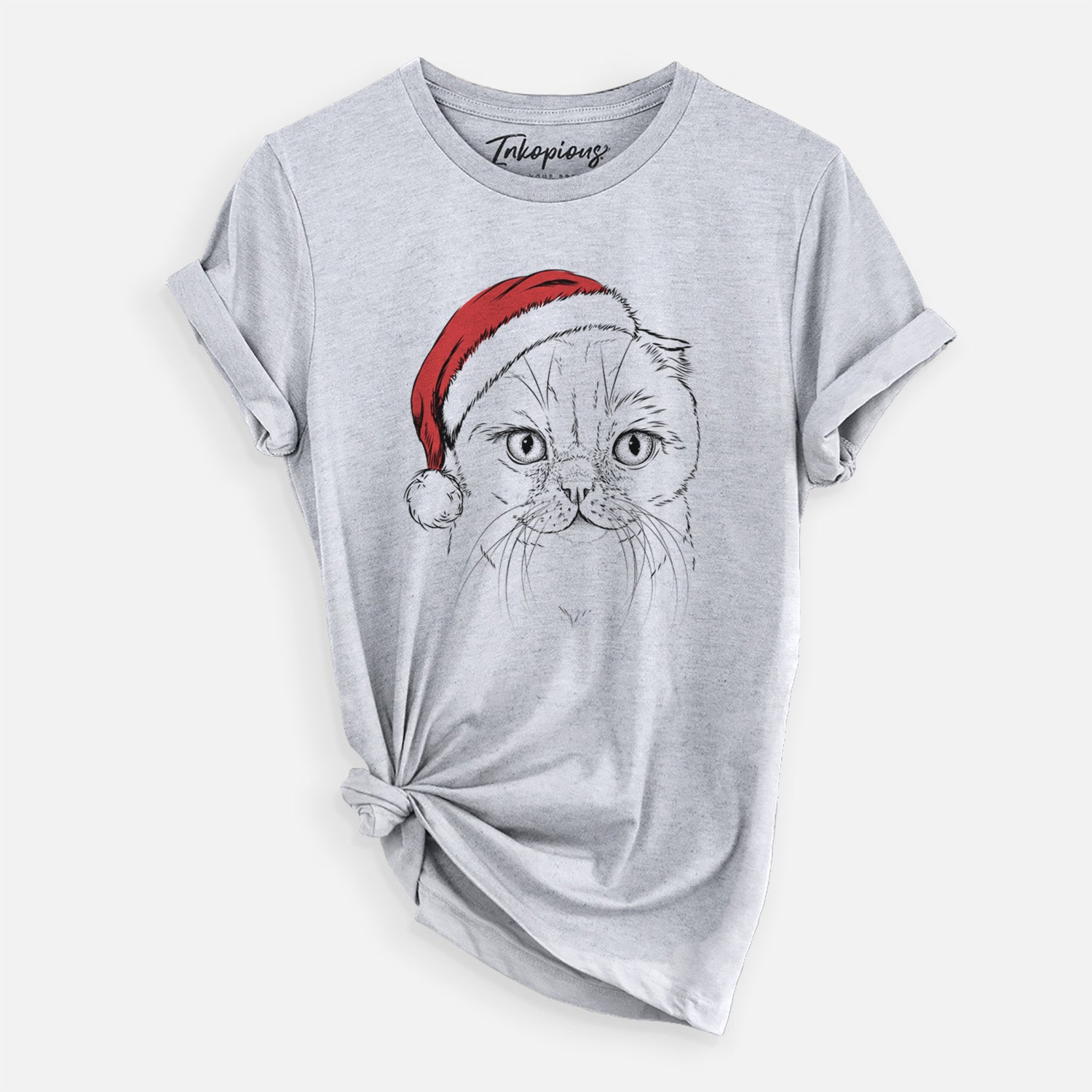 Santa Lina the Exotic Fold Cat - Unisex Crewneck