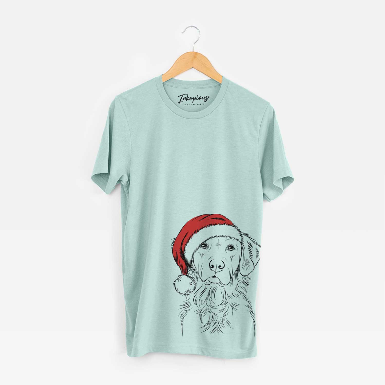 Santa Linden the Golden Retriever - Unisex Crewneck