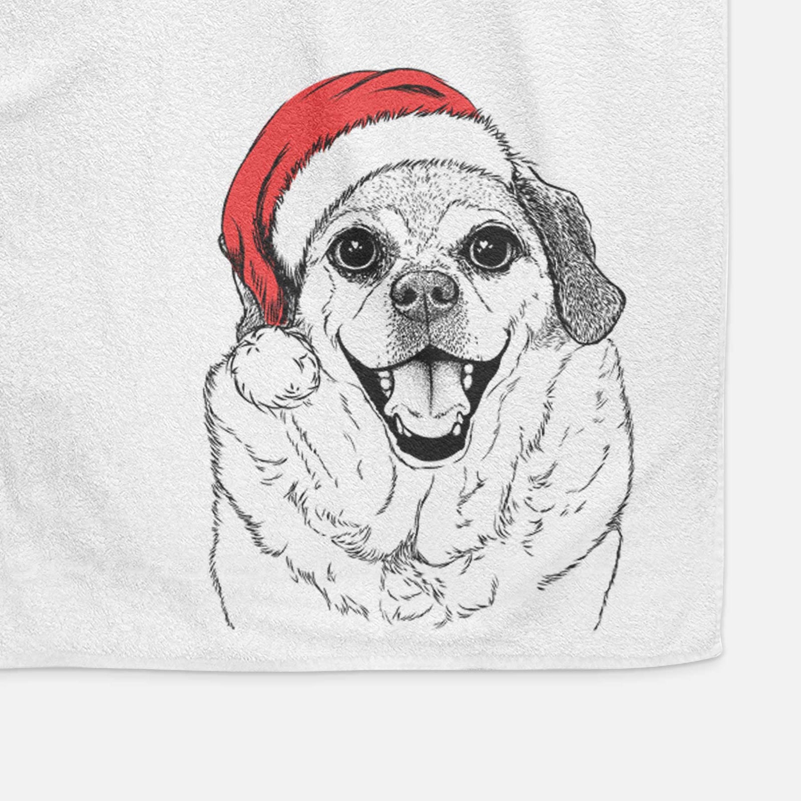 Little Man the Puggle Decorative Hand Towel