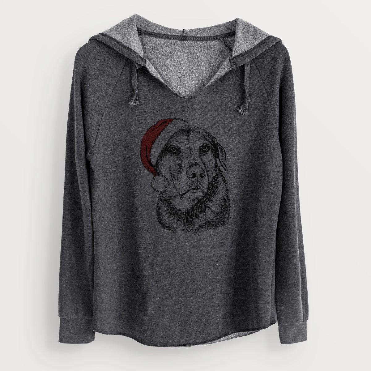 Santa Lobo the Shepherd Mix - Cali Wave Hooded Sweatshirt