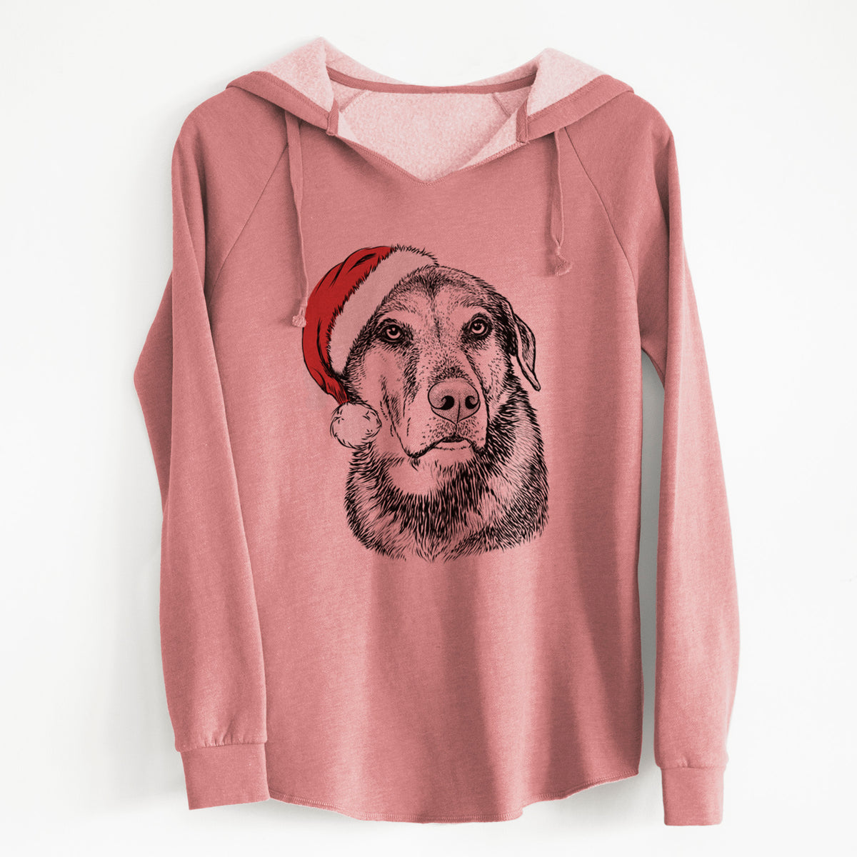 Santa Lobo the Shepherd Mix - Cali Wave Hooded Sweatshirt