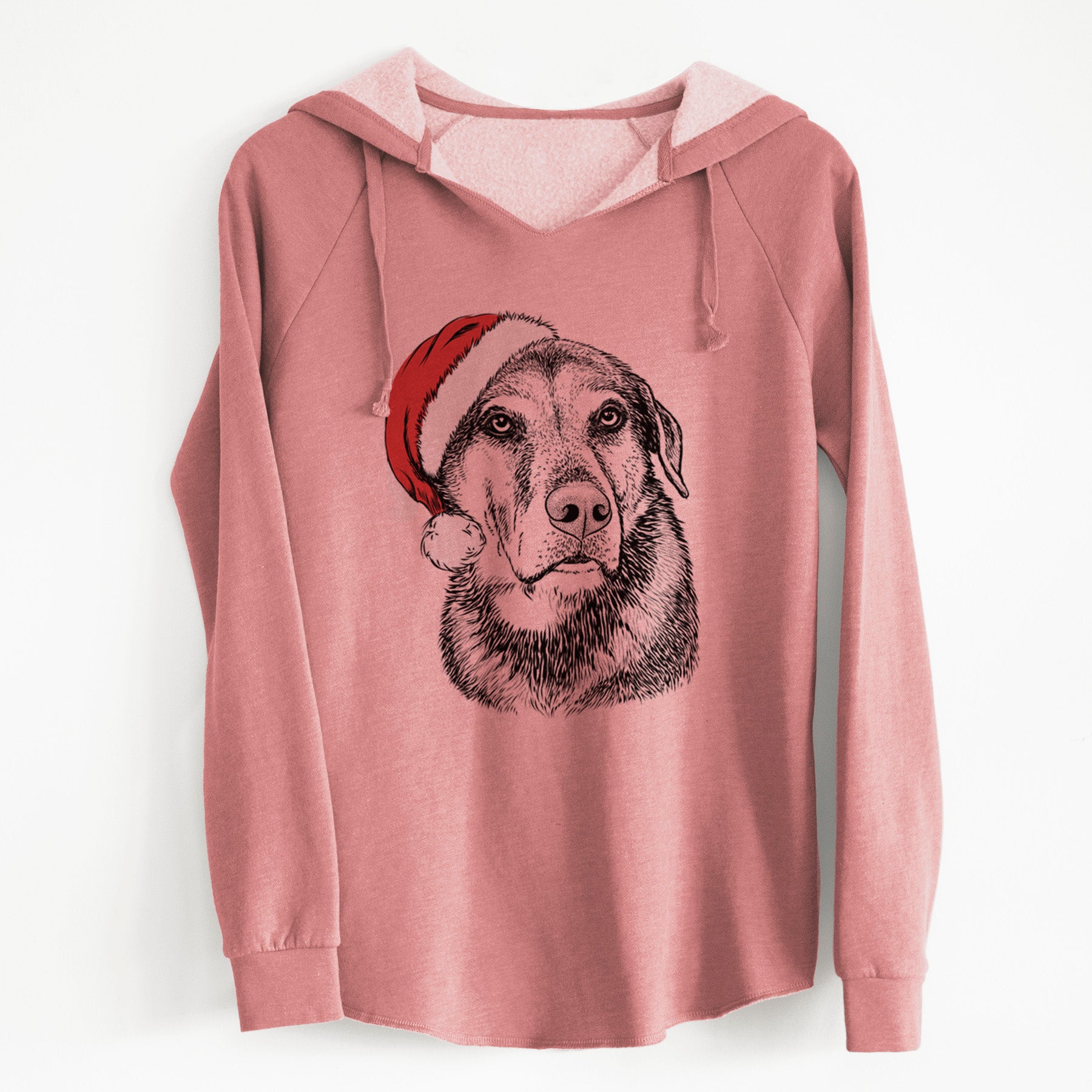 Santa Lobo the Shepherd Mix - Cali Wave Hooded Sweatshirt
