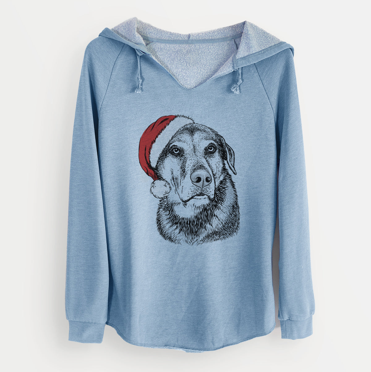 Santa Lobo the Shepherd Mix - Cali Wave Hooded Sweatshirt