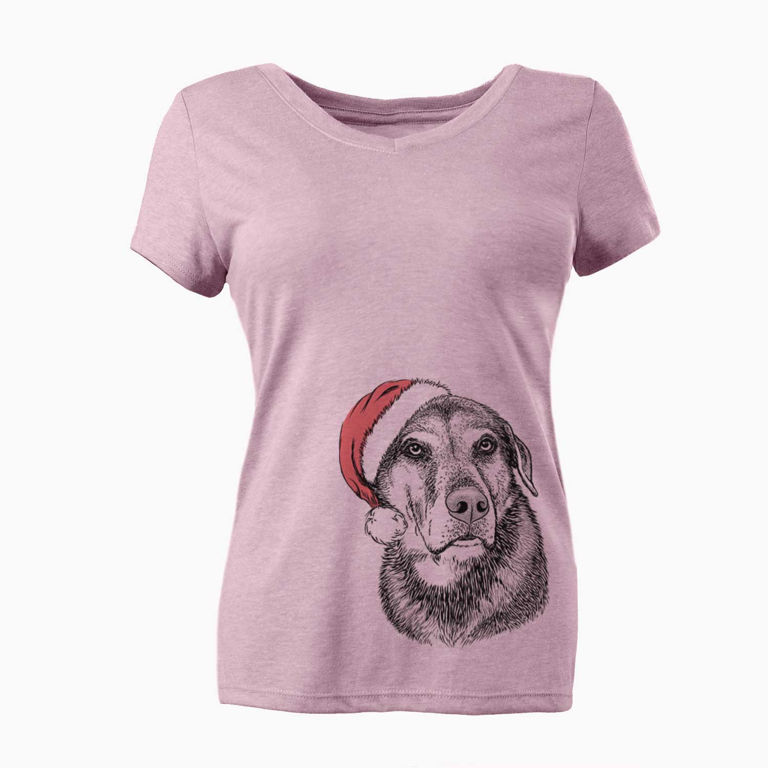 Lobo the Shepherd Mix - Women's V-neck Shirt