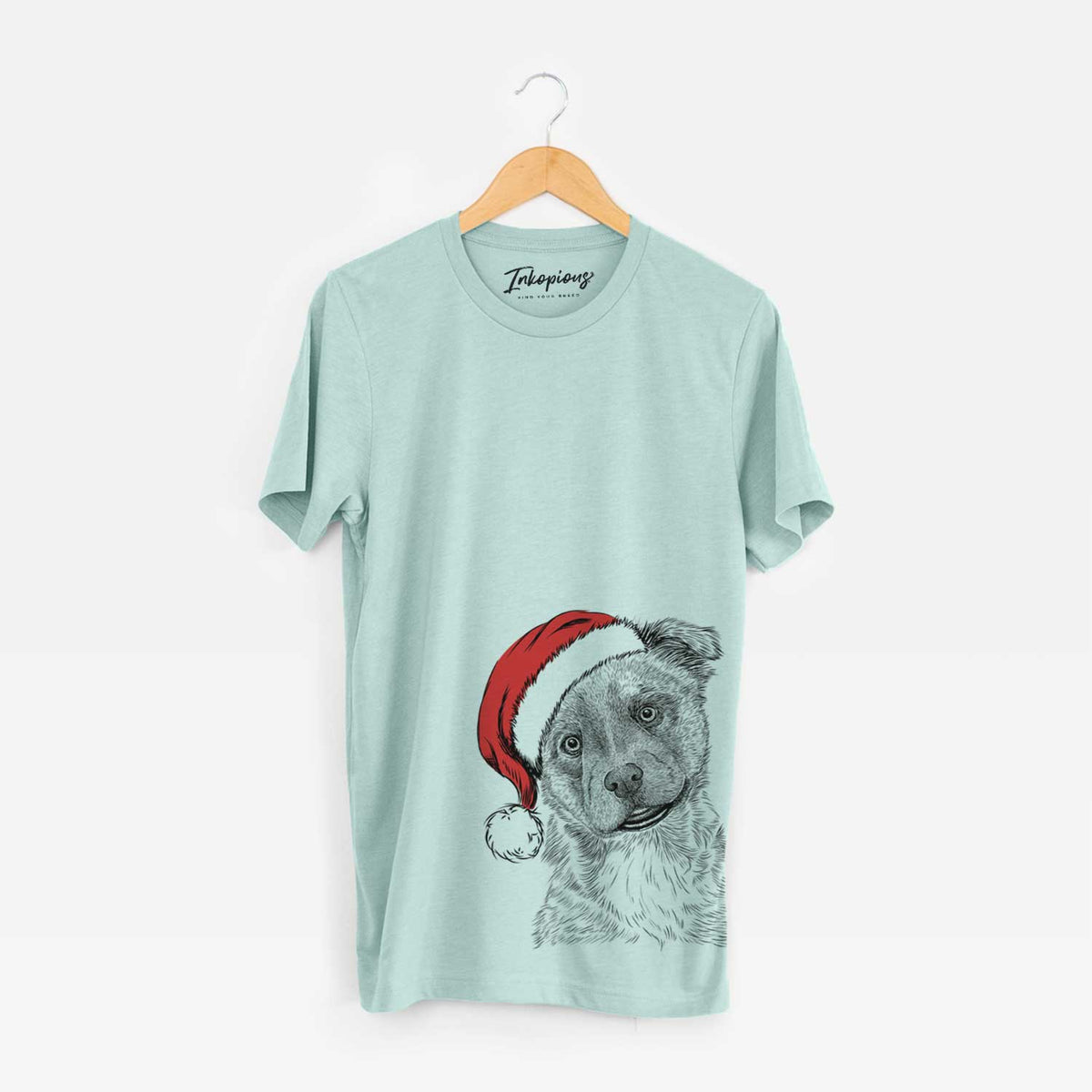 Santa Loki Bear the Australian Cattle Dog Mix - Unisex Crewneck