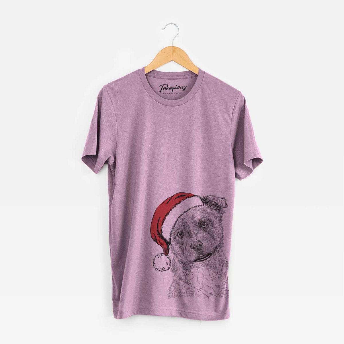 Santa Loki Bear the Australian Cattle Dog Mix - Unisex Crewneck