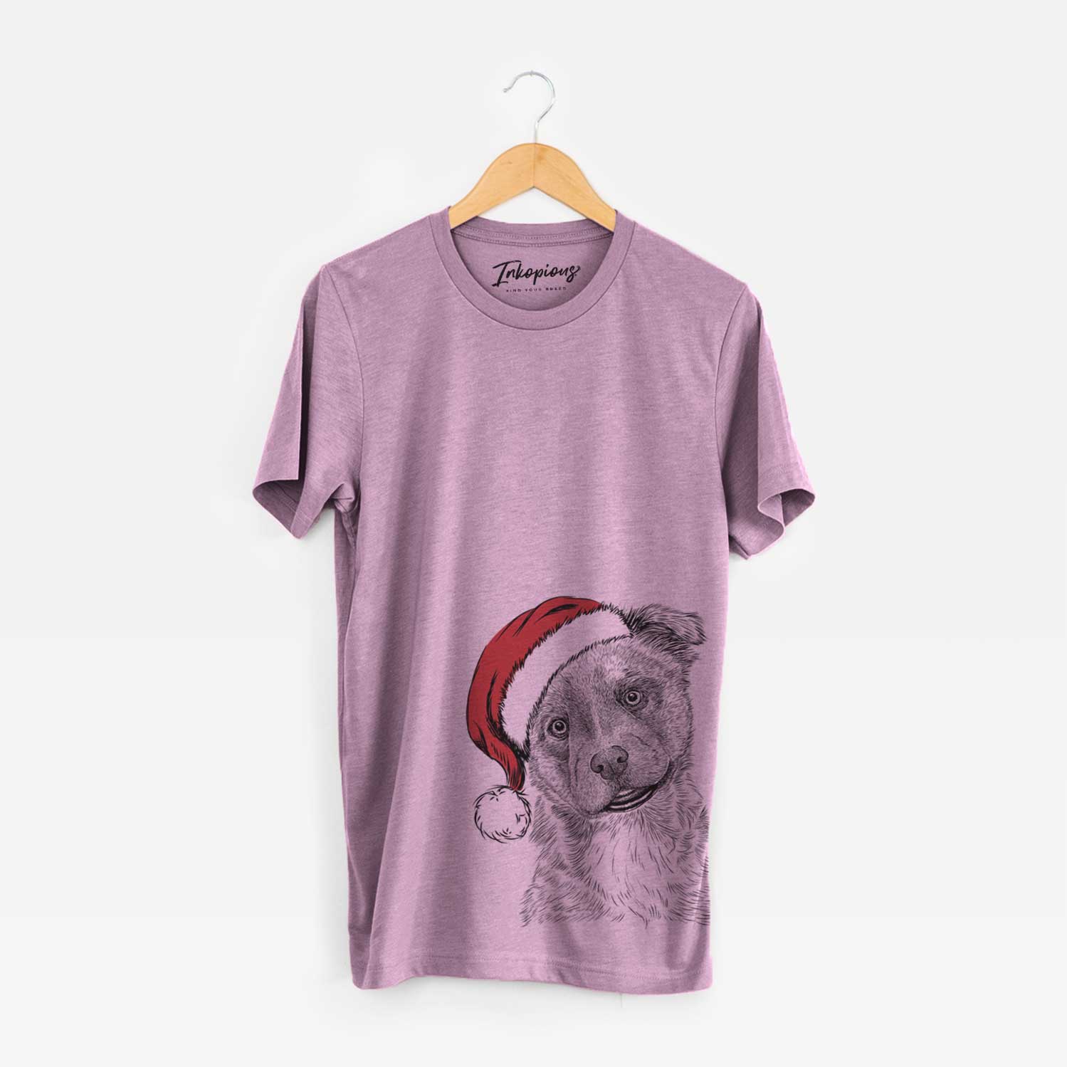 Santa Loki Bear the Australian Cattle Dog Mix - Unisex Crewneck