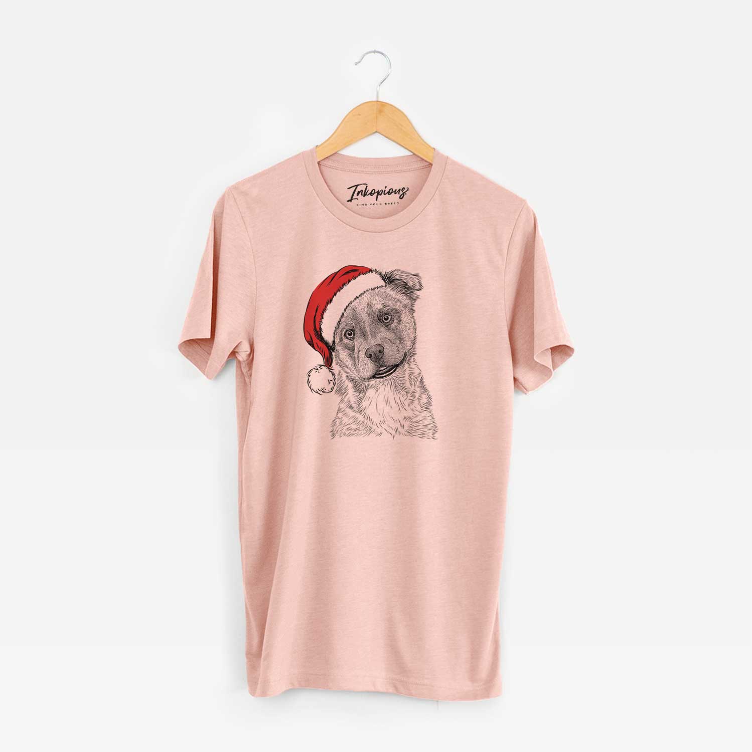 Santa Loki Bear the Australian Cattle Dog Mix - Unisex Crewneck