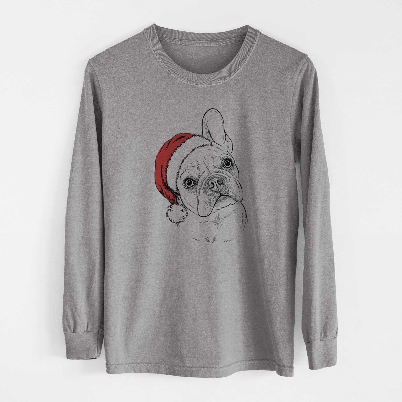 Santa Loki the French Bulldog - Heavyweight 100% Cotton Long Sleeve