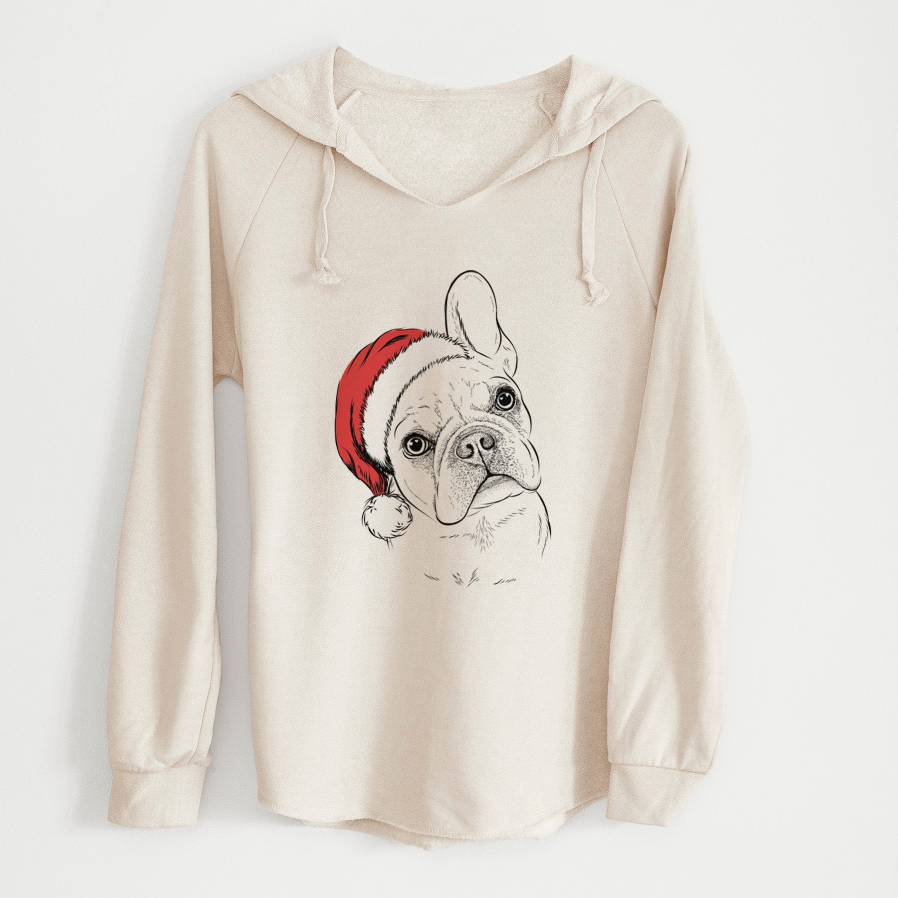 Santa Loki the French Bulldog - Cali Wave Hooded Sweatshirt