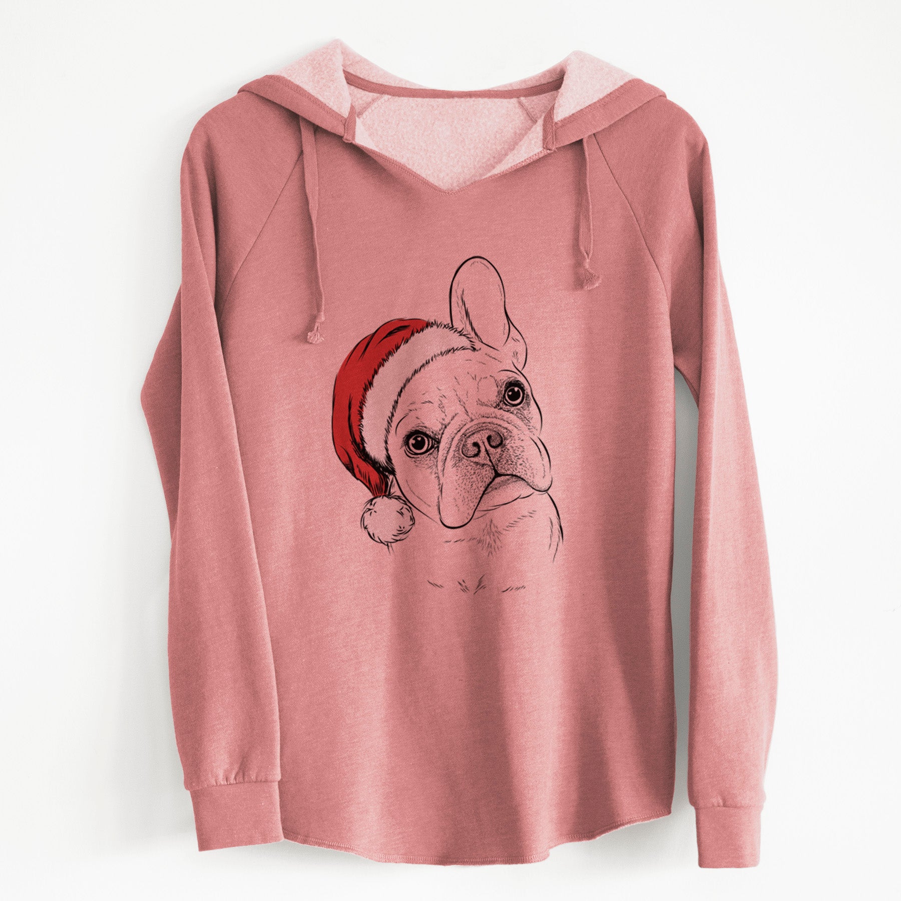 Santa Loki the French Bulldog - Cali Wave Hooded Sweatshirt