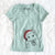 Santa Loki the Husky Shepherd Mix - Women's V-neck Shirt