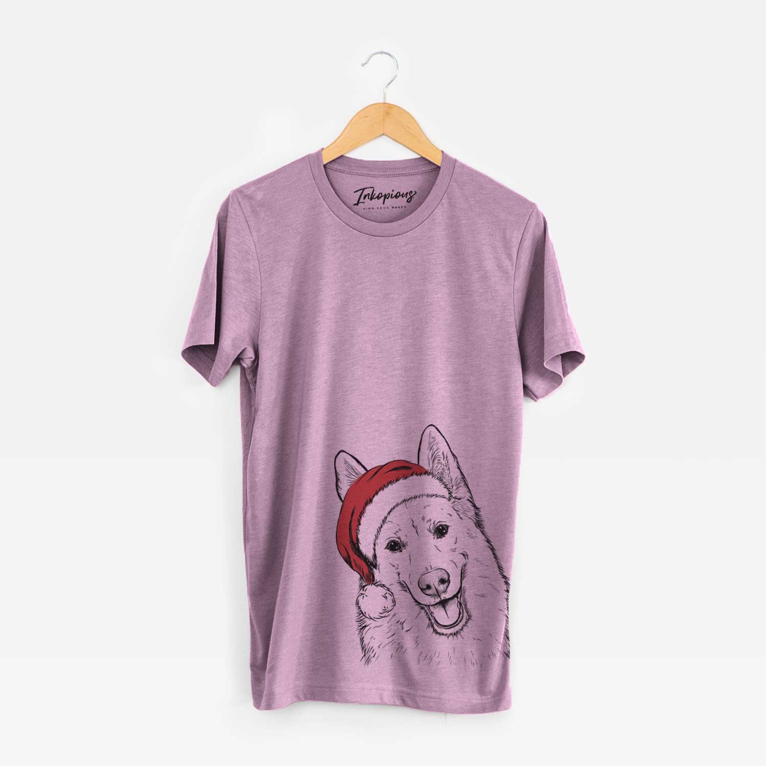 Santa Loki the Husky Shepherd Mix - Unisex Crewneck