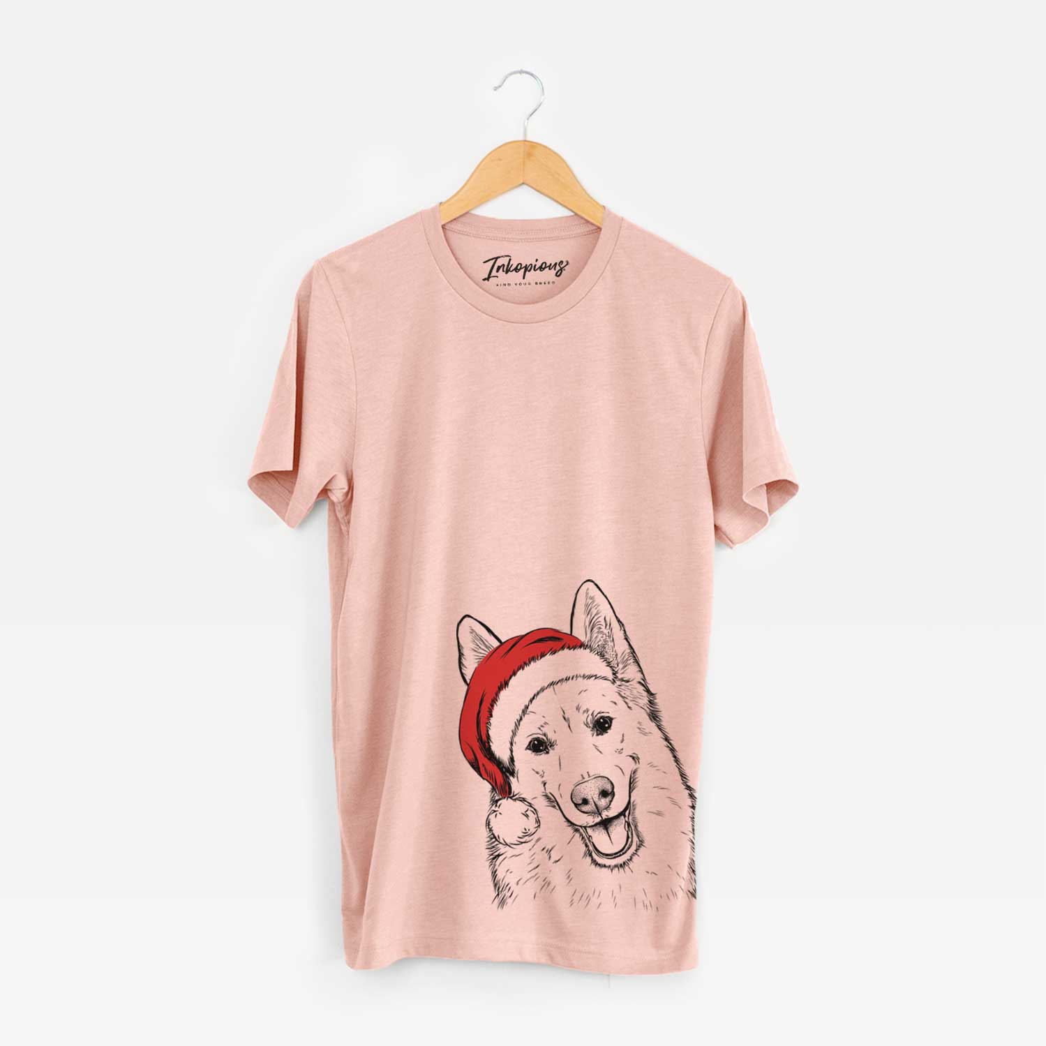 Santa Loki the Husky Shepherd Mix - Unisex Crewneck