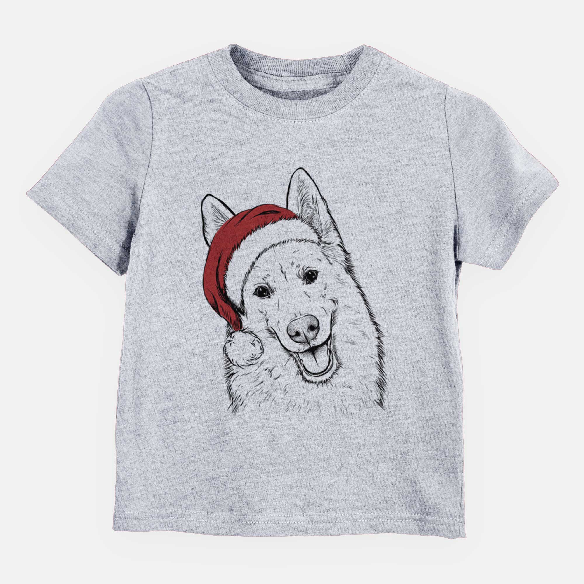 Santa Loki the Husky Shepherd Mix - Kids/Youth/Toddler Shirt