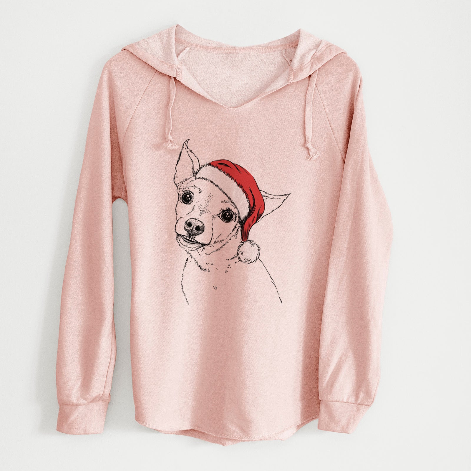 Santa Lola the Chiweenie - Cali Wave Hooded Sweatshirt