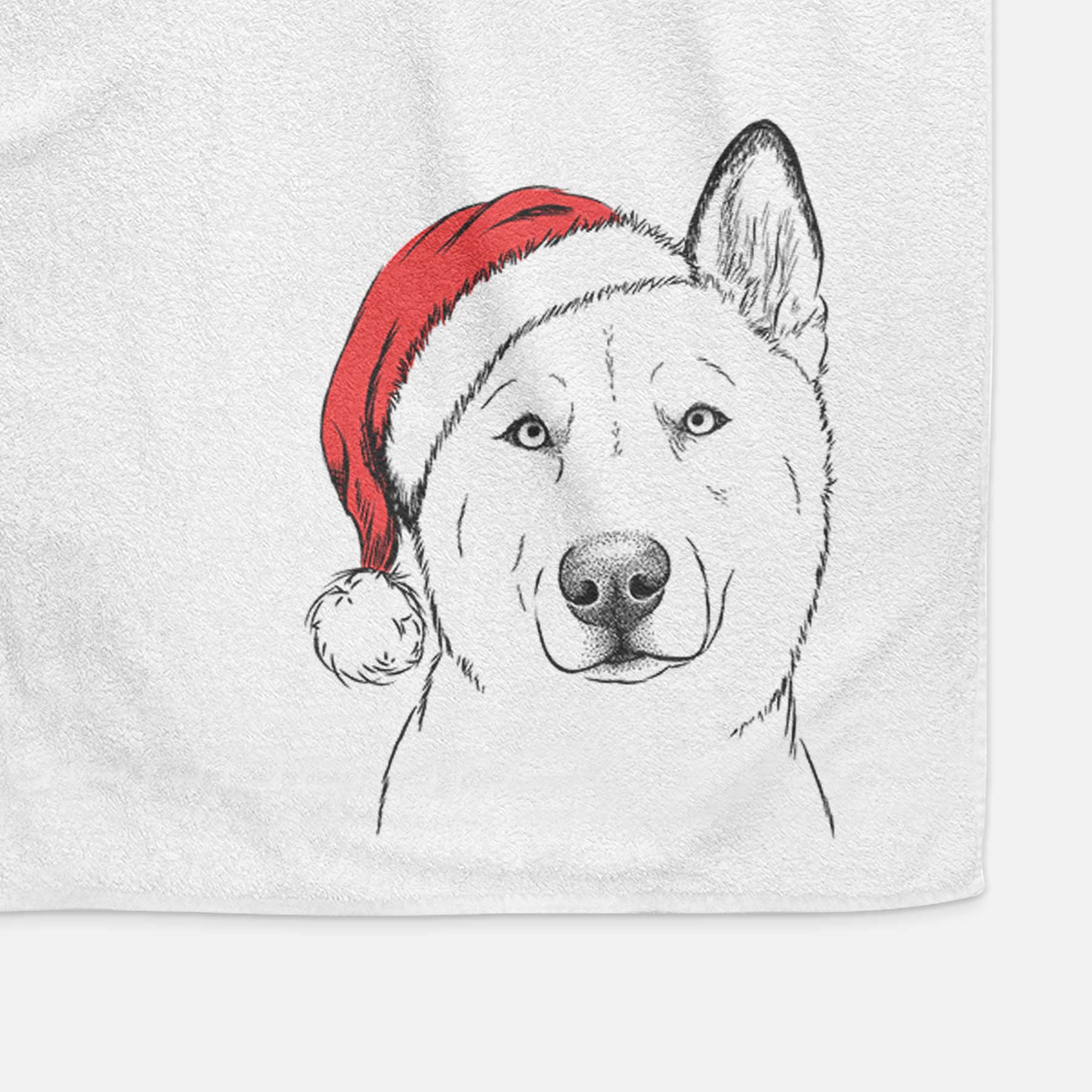 London the Siberian Husky Decorative Hand Towel