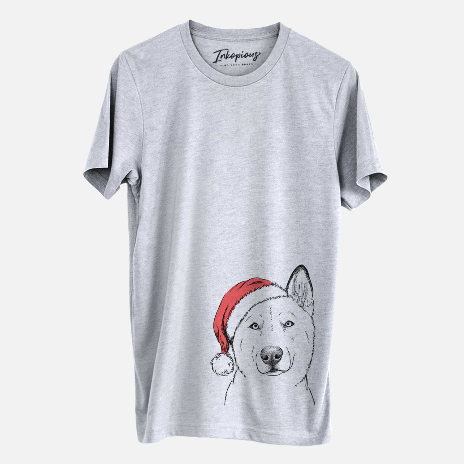 Santa London the Siberian Husky - Unisex Crewneck