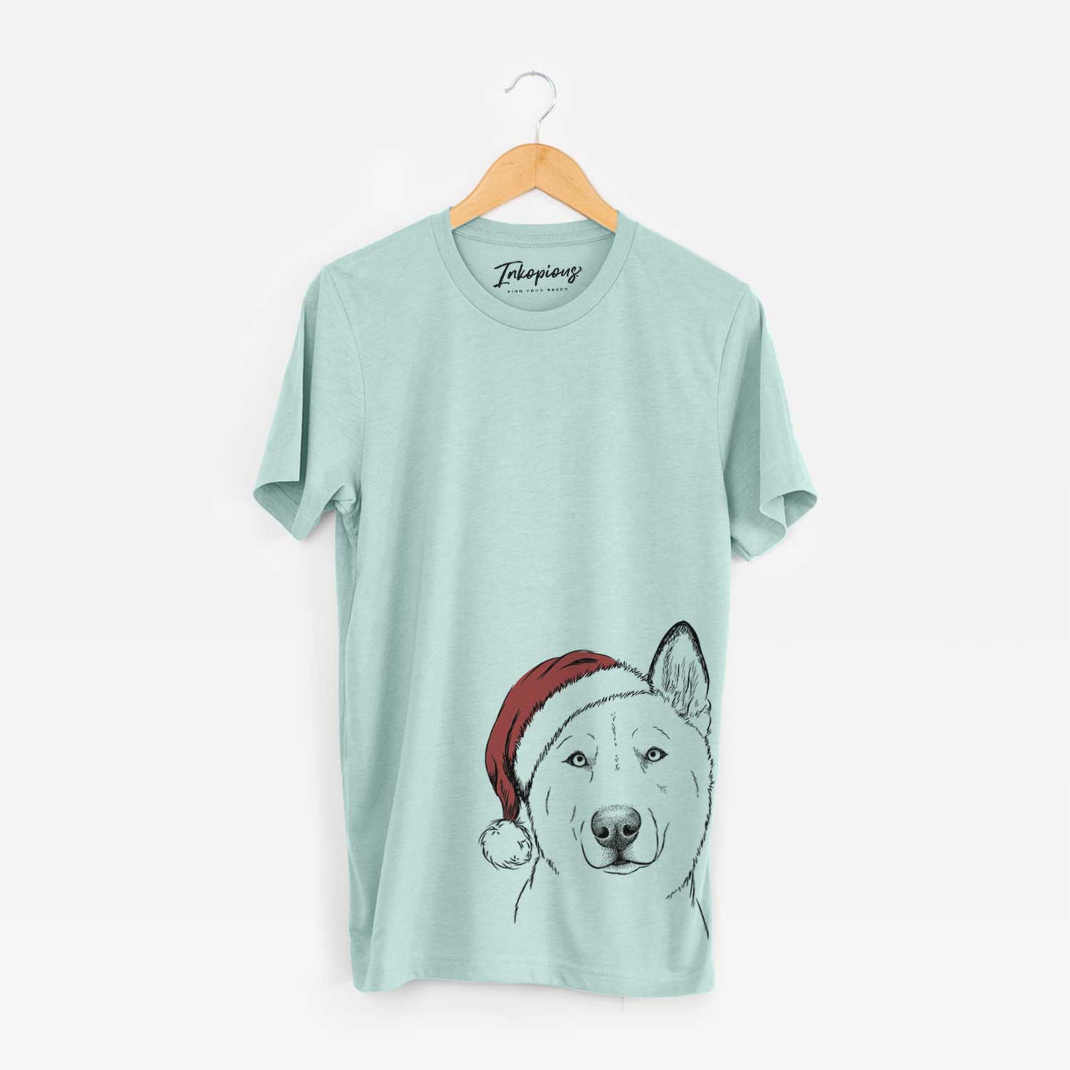 Santa London the Siberian Husky - Unisex Crewneck