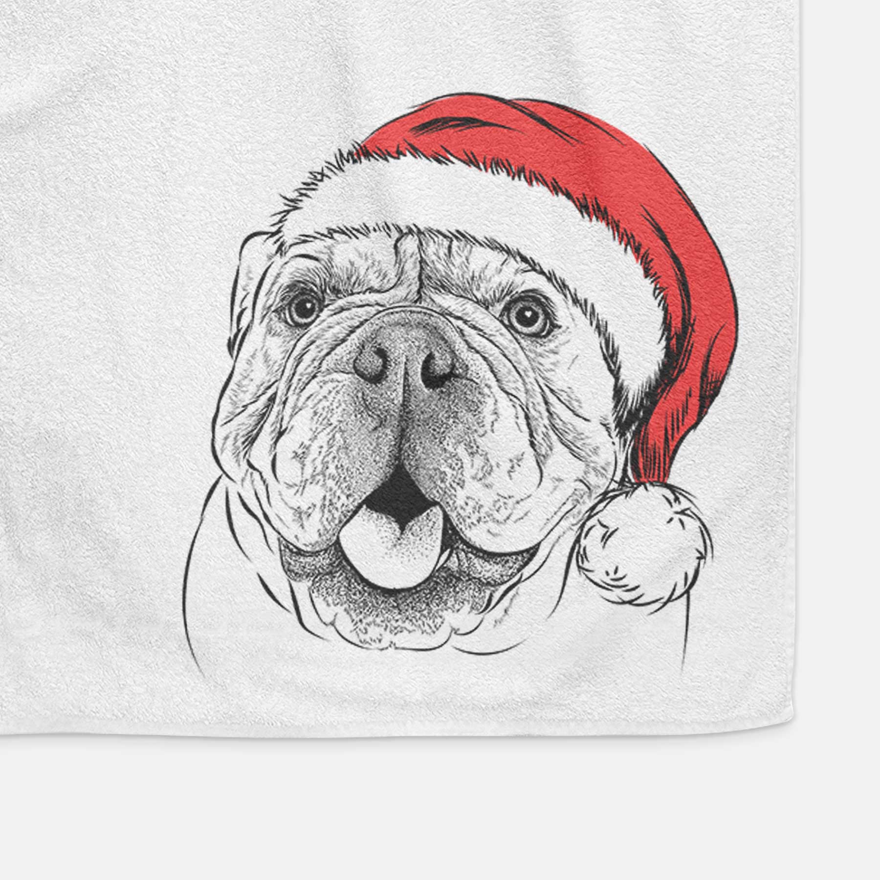 Louie the English Bulldog Decorative Hand Towel