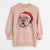 Santa Louie the English Bulldog - Unisex Pigment Dyed Crew Sweatshirt