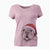 Santa Louie the English Bulldog - Women's V-neck Shirt